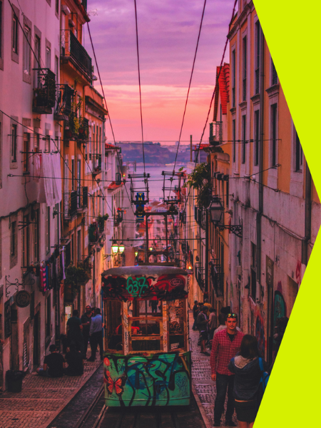 Lisbon at dusk